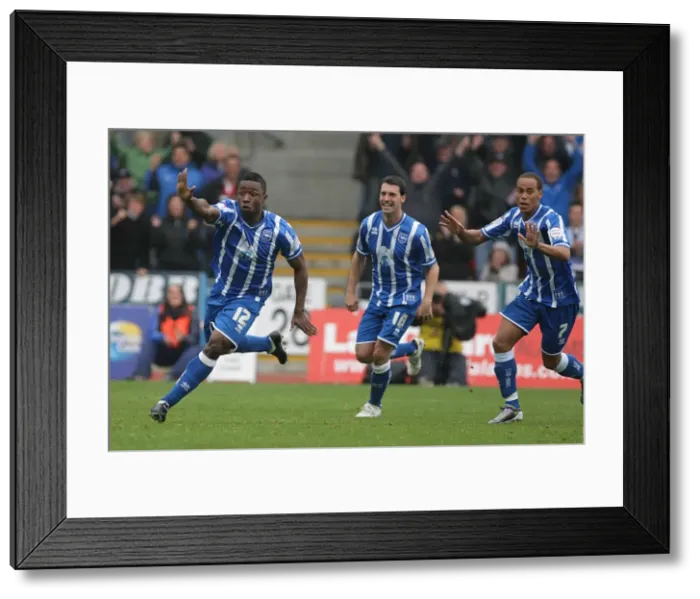 Framed Print : Brighton & Hove Albion 2010-11 Home Season: MK Dons Game Framed Print : Brighton & Hove Albion 2010-11 Home Season: MK Dons Game