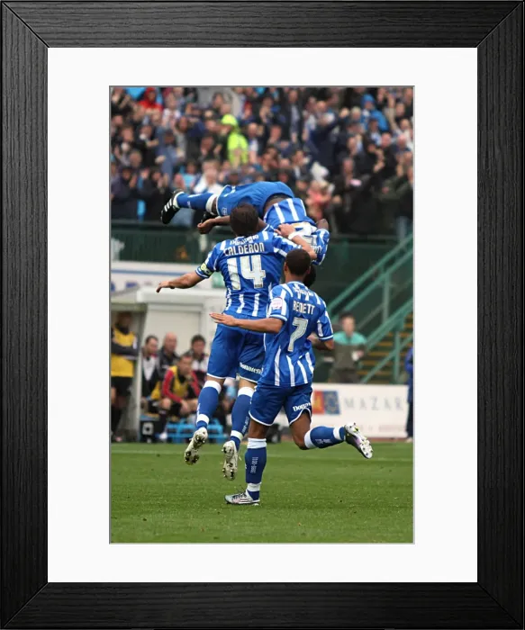Framed Print : Brighton & Hove Albion: 2010-11 Season - Home Game vs MK Dons Framed Print : Brighton & Hove Albion: 2010-11 Season - Home Game vs MK Dons