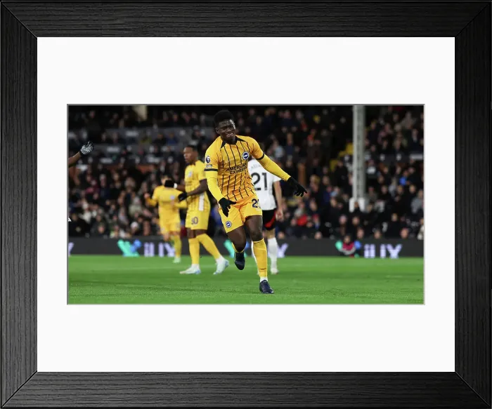 Framed Print : FUlham v Brighton and Hove Albion Premier League 05DEC24 Framed Print : FUlham v Brighton and Hove Albion Premier League 05DEC24