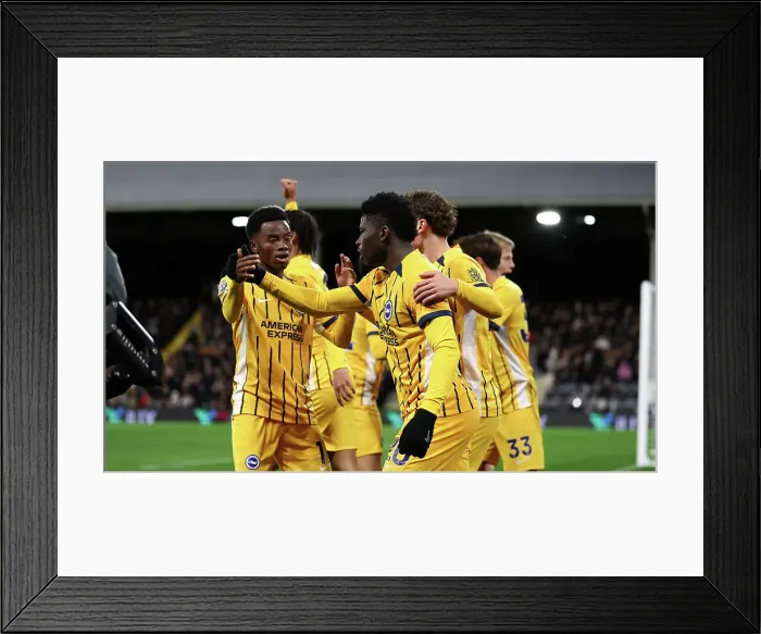 Framed Print : FUlham v Brighton and Hove Albion Premier League 05DEC24 Framed Print : FUlham v Brighton and Hove Albion Premier League 05DEC24