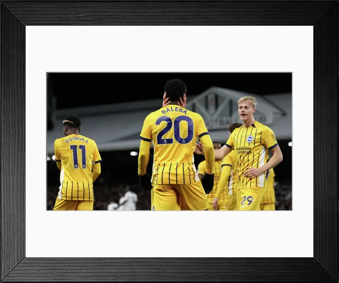 Framed Print : FUlham v Brighton and Hove Albion Premier League 05DEC24 Framed Print : FUlham v Brighton and Hove Albion Premier League 05DEC24