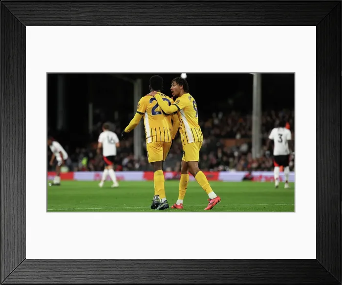 Framed Print : FUlham v Brighton and Hove Albion Premier League 05DEC24 Framed Print : FUlham v Brighton and Hove Albion Premier League 05DEC24