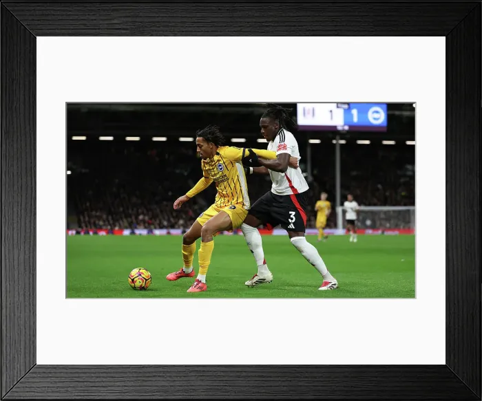 Framed Print : FUlham v Brighton and Hove Albion Premier League 05DEC24 Framed Print : FUlham v Brighton and Hove Albion Premier League 05DEC24