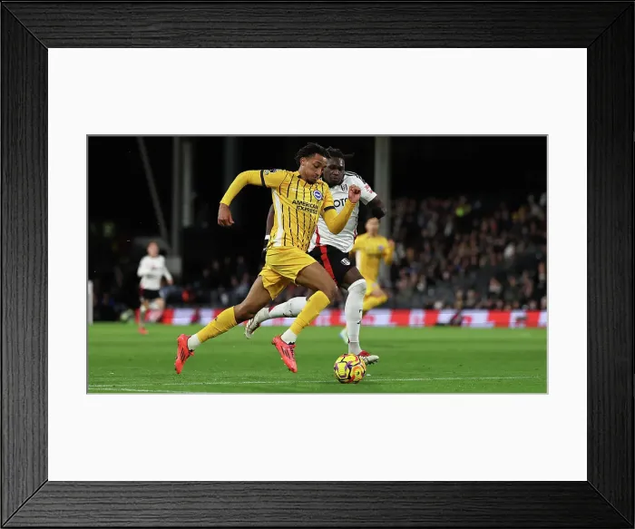 Framed Print : FUlham v Brighton and Hove Albion Premier League 05DEC24 Framed Print : FUlham v Brighton and Hove Albion Premier League 05DEC24