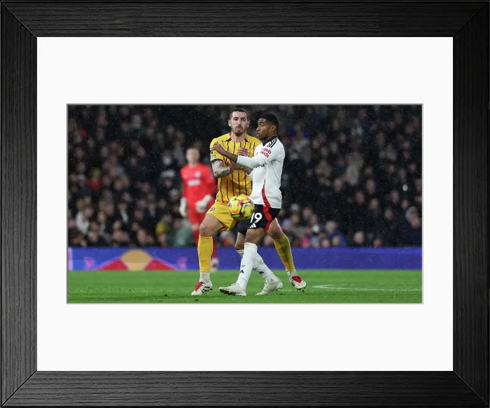 Framed Print : FUlham v Brighton and Hove Albion Premier League 05DEC24 Framed Print : FUlham v Brighton and Hove Albion Premier League 05DEC24