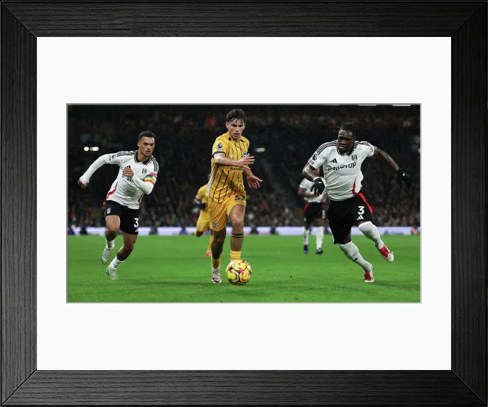 Framed Print : FUlham v Brighton and Hove Albion Premier League 05DEC24 Framed Print : FUlham v Brighton and Hove Albion Premier League 05DEC24