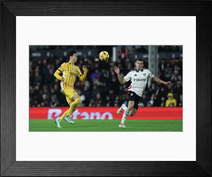 Framed Print : FUlham v Brighton and Hove Albion Premier League 05DEC24 Framed Print : FUlham v Brighton and Hove Albion Premier League 05DEC24