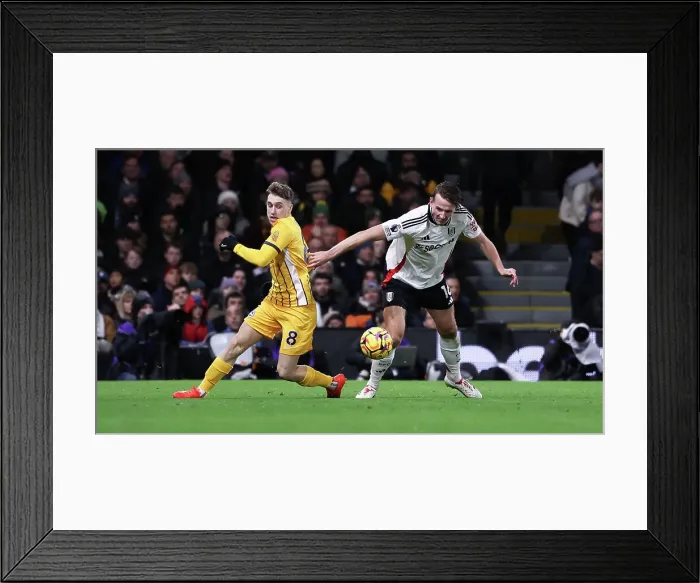 Framed Print : FUlham v Brighton and Hove Albion Premier League 05DEC24 Framed Print : FUlham v Brighton and Hove Albion Premier League 05DEC24