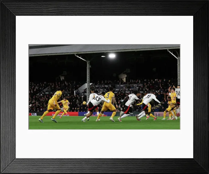 Framed Print : FUlham v Brighton and Hove Albion Premier League 05DEC24 Framed Print : FUlham v Brighton and Hove Albion Premier League 05DEC24