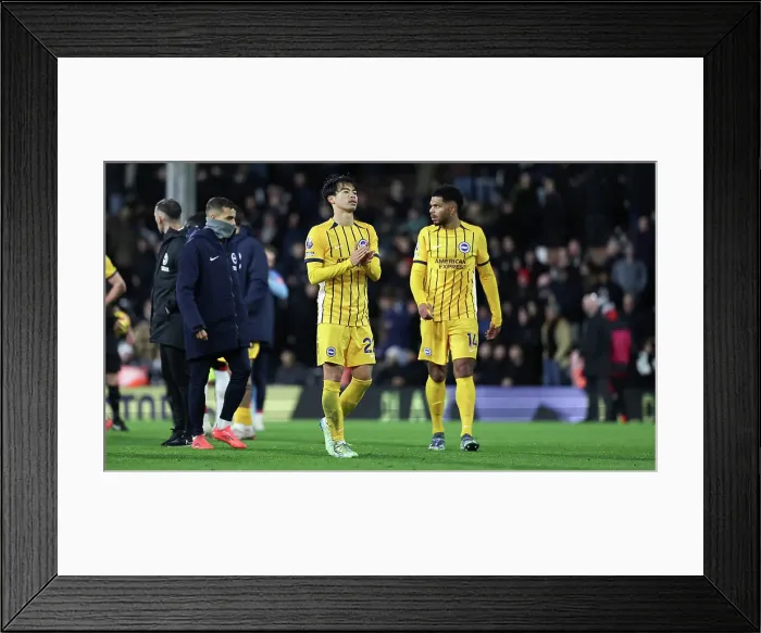 Framed Print : FUlham v Brighton and Hove Albion Premier League 05DEC24 Framed Print : FUlham v Brighton and Hove Albion Premier League 05DEC24