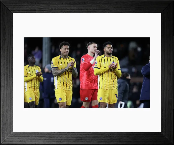 Framed Print : FUlham v Brighton and Hove Albion Premier League 05DEC24 Framed Print : FUlham v Brighton and Hove Albion Premier League 05DEC24