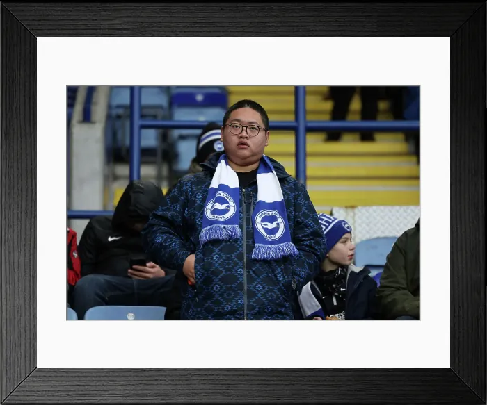 Framed Print : Leicester City v Brighton and Hove Albion Premier League 08DEC24 Framed Print : Leicester City v Brighton and Hove Albion Premier League 08DEC24