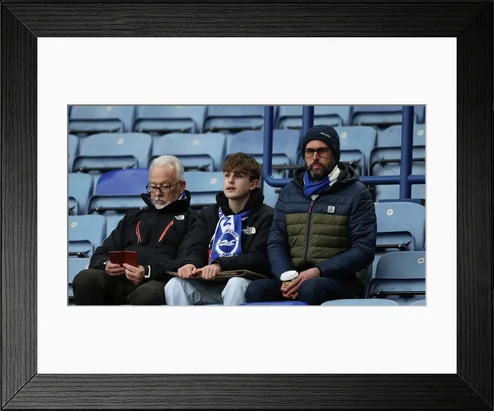 Framed Print : Leicester City v Brighton and Hove Albion Premier League 08DEC24 Framed Print : Leicester City v Brighton and Hove Albion Premier League 08DEC24