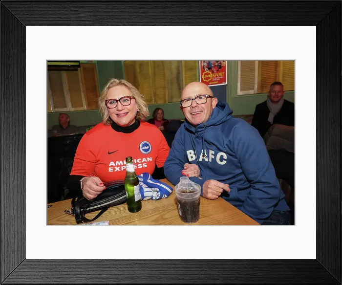 Framed Print : Leicester City v Brighton and Hove Albion Premier League 08DEC24