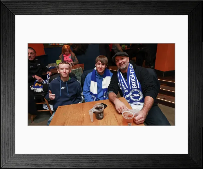 Framed Print : Leicester City v Brighton and Hove Albion Premier League 08DEC24 Framed Print : Leicester City v Brighton and Hove Albion Premier League 08DEC24