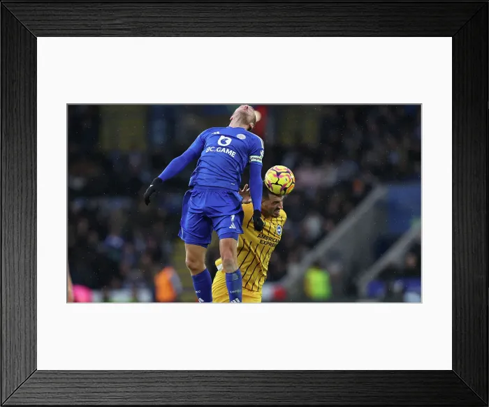 Framed Print : Leicester City v Brighton and Hove Albion Premier League 08DEC24 Framed Print : Leicester City v Brighton and Hove Albion Premier League 08DEC24