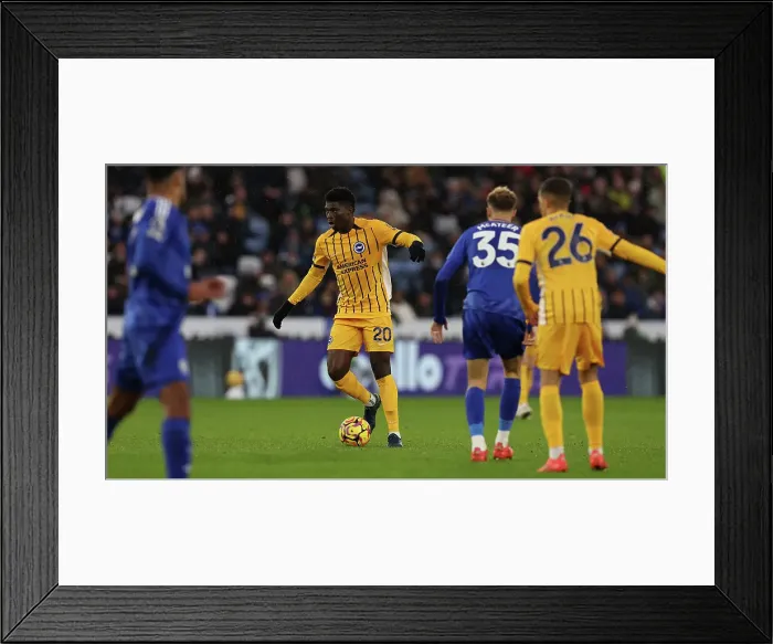 Framed Print : Leicester City v Brighton and Hove Albion Premier League 08DEC24 Framed Print : Leicester City v Brighton and Hove Albion Premier League 08DEC24