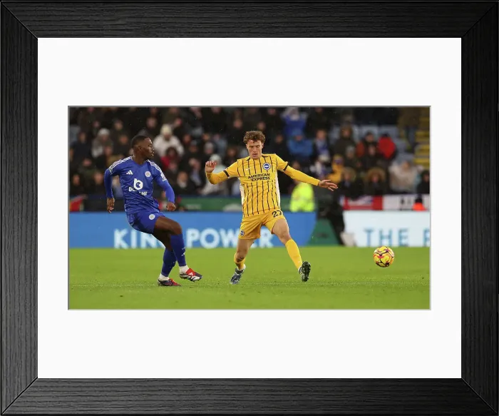 Framed Print : Leicester City v Brighton and Hove Albion Premier League 08DEC24 Framed Print : Leicester City v Brighton and Hove Albion Premier League 08DEC24