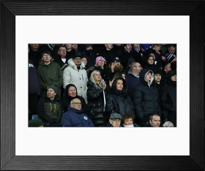 Framed Print : Leicester City v Brighton and Hove Albion Premier League 08DEC24 Framed Print : Leicester City v Brighton and Hove Albion Premier League 08DEC24