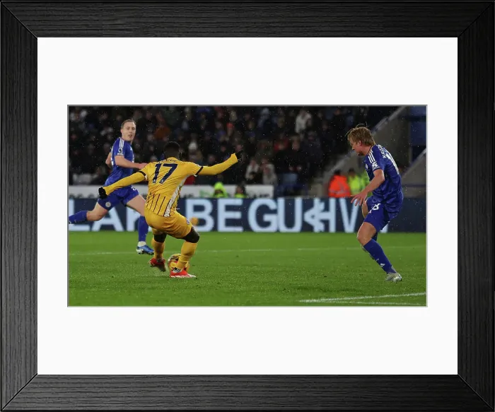 Framed Print : Leicester City v Brighton and Hove Albion Premier League 08DEC24 Framed Print : Leicester City v Brighton and Hove Albion Premier League 08DEC24