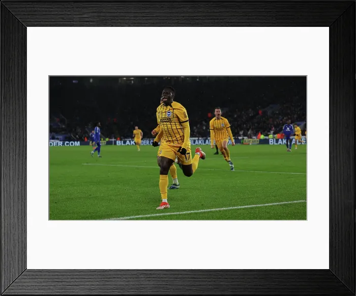 Framed Print : Leicester City v Brighton and Hove Albion Premier League 08DEC24 Framed Print : Leicester City v Brighton and Hove Albion Premier League 08DEC24