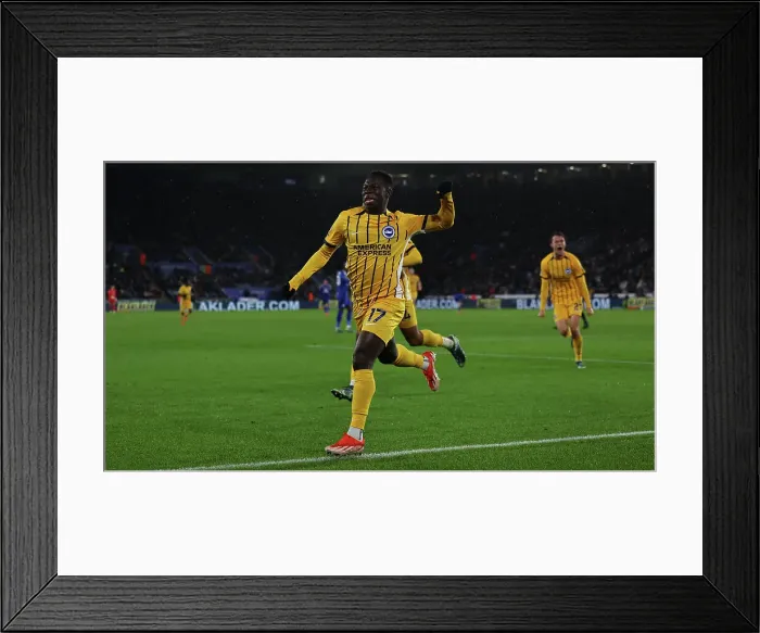Framed Print : Leicester City v Brighton and Hove Albion Premier League 08DEC24 Framed Print : Leicester City v Brighton and Hove Albion Premier League 08DEC24