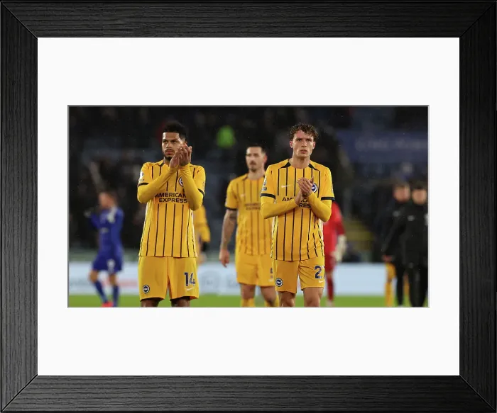 Framed Print : Leicester City v Brighton and Hove Albion Premier League 08DEC24 Framed Print : Leicester City v Brighton and Hove Albion Premier League 08DEC24
