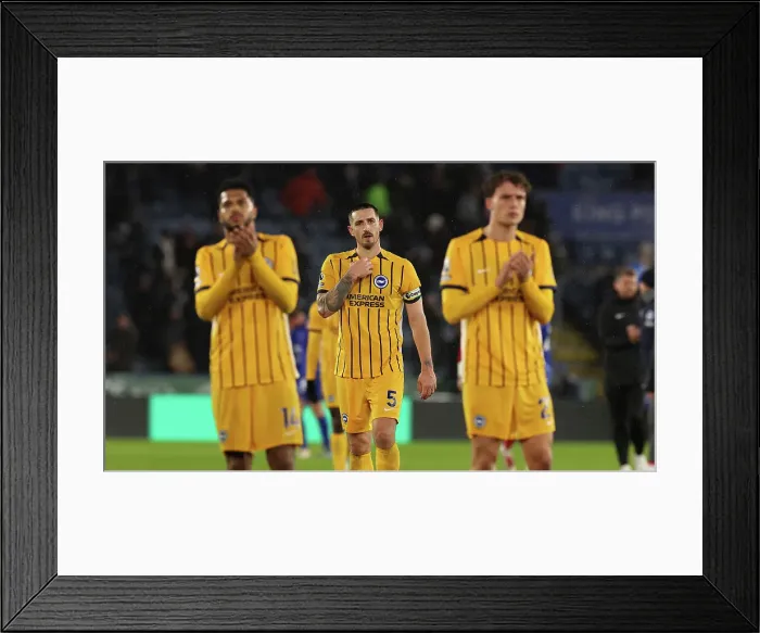 Framed Print : Leicester City v Brighton and Hove Albion Premier League 08DEC24 Framed Print : Leicester City v Brighton and Hove Albion Premier League 08DEC24