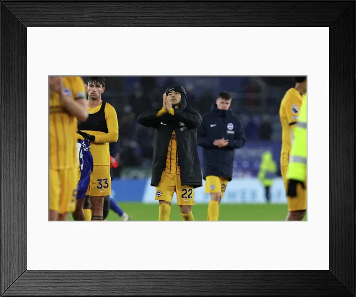 Framed Print : Leicester City v Brighton and Hove Albion Premier League 08DEC24 Framed Print : Leicester City v Brighton and Hove Albion Premier League 08DEC24