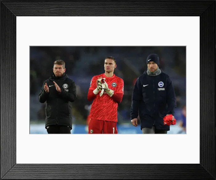 Framed Print : Leicester City v Brighton and Hove Albion Premier League 08DEC24 Framed Print : Leicester City v Brighton and Hove Albion Premier League 08DEC24