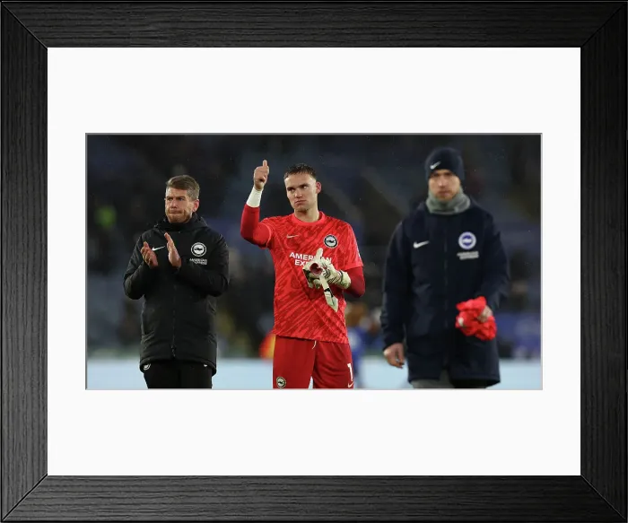 Framed Print : Leicester City v Brighton and Hove Albion Premier League 08DEC24 Framed Print : Leicester City v Brighton and Hove Albion Premier League 08DEC24