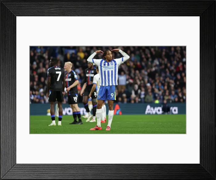 Framed Print : Brighton and Hove Albion v Crystal Palace Premier League 16DEC24 Framed Print : Brighton and Hove Albion v Crystal Palace Premier League 16DEC24