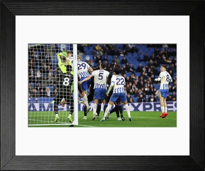 Framed Print : Brighton and Hove Albion v Crystal Palace Premier League 16DEC24