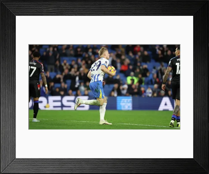 Framed Print : Brighton and Hove Albion v Crystal Palace Premier League 16DEC24