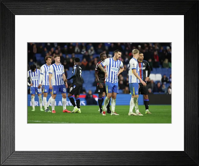 Framed Print : Brighton and Hove Albion v Crystal Palace Premier League 16DEC24 Framed Print : Brighton and Hove Albion v Crystal Palace Premier League 16DEC24