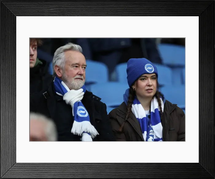 Framed Print : Brighton and Hove Albion v Crystal Palace Premier League 16DEC24