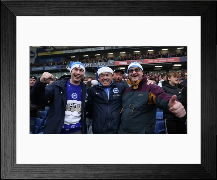 Framed Print : Brighton and Hove Albion v Crystal Palace Premier League 16DEC24 Framed Print : Brighton and Hove Albion v Crystal Palace Premier League 16DEC24