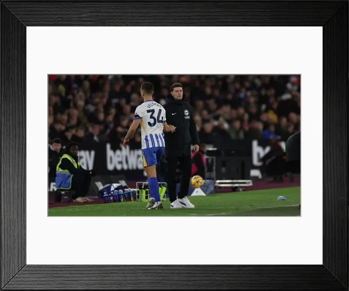 Framed Print : West Ham United v Brighton and Hove Albion Premier League 21DEC24 Framed Print : West Ham United v Brighton and Hove Albion Premier League 21DEC24