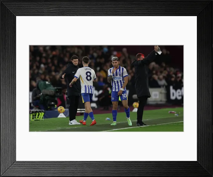Framed Print : West Ham United v Brighton and Hove Albion Premier League 21DEC24 Framed Print : West Ham United v Brighton and Hove Albion Premier League 21DEC24