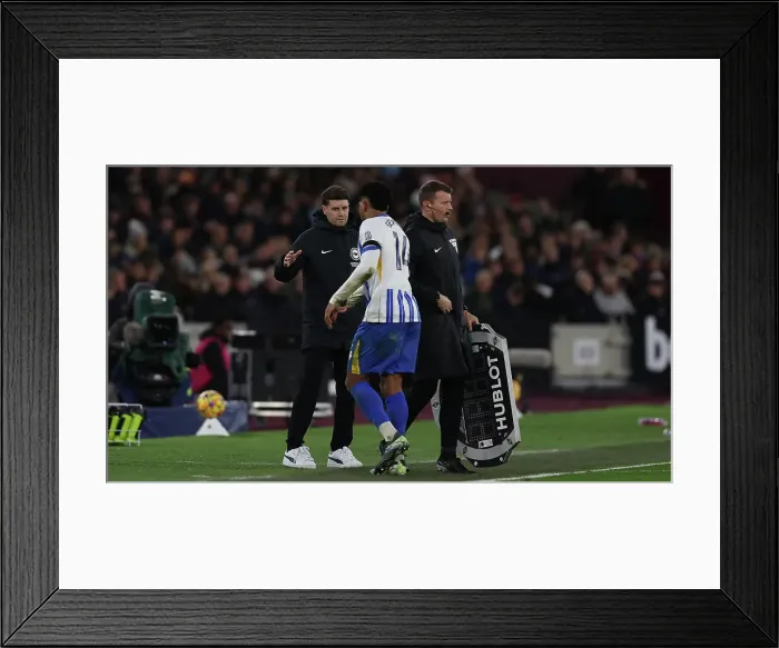 Framed Print : West Ham United v Brighton and Hove Albion Premier League 21DEC24 Framed Print : West Ham United v Brighton and Hove Albion Premier League 21DEC24