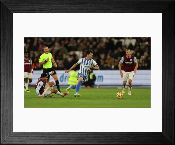 Framed Print : West Ham United v Brighton and Hove Albion Premier League 21DEC24 Framed Print : West Ham United v Brighton and Hove Albion Premier League 21DEC24