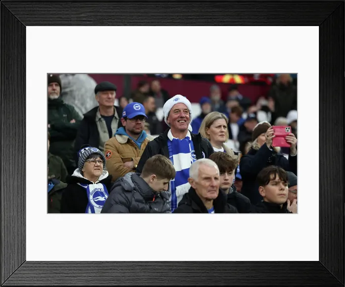 Framed Print : West Ham United v Brighton and Hove Albion Premier League 21DEC24 Framed Print : West Ham United v Brighton and Hove Albion Premier League 21DEC24
