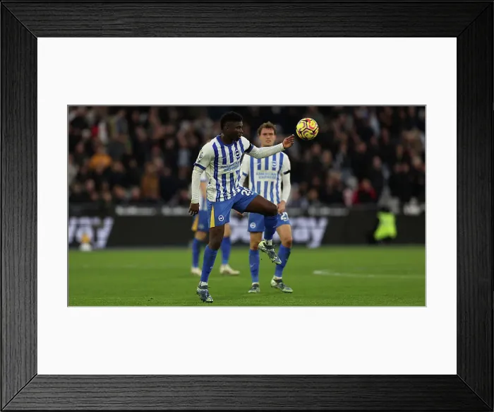 Framed Print : West Ham United v Brighton and Hove Albion Premier League 21DEC24 Framed Print : West Ham United v Brighton and Hove Albion Premier League 21DEC24