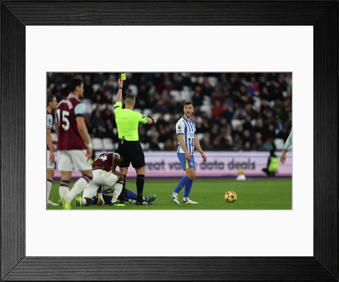 Framed Print : West Ham United v Brighton and Hove Albion Premier League 21DEC24 Framed Print : West Ham United v Brighton and Hove Albion Premier League 21DEC24