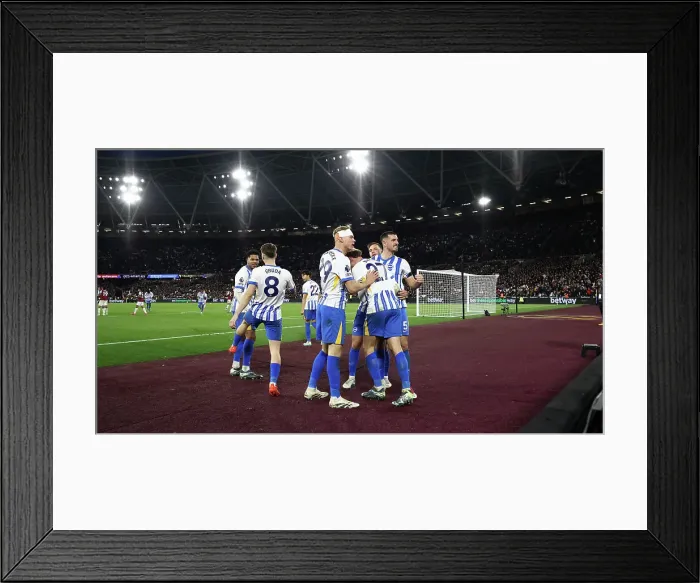 Framed Print : West Ham United v Brighton and Hove Albion Premier League 21DEC24 Framed Print : West Ham United v Brighton and Hove Albion Premier League 21DEC24