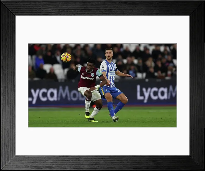 Framed Print : West Ham United v Brighton and Hove Albion Premier League 21DEC24 Framed Print : West Ham United v Brighton and Hove Albion Premier League 21DEC24
