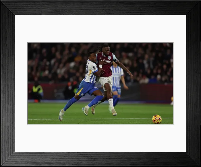 Framed Print : West Ham United v Brighton and Hove Albion Premier League 21DEC24 Framed Print : West Ham United v Brighton and Hove Albion Premier League 21DEC24