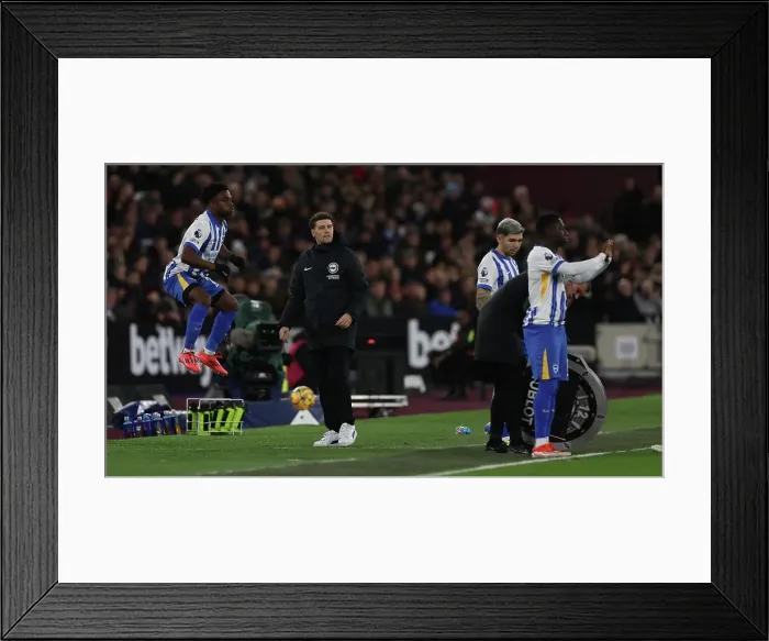 Framed Print : West Ham United v Brighton and Hove Albion Premier League 21DEC24 Framed Print : West Ham United v Brighton and Hove Albion Premier League 21DEC24