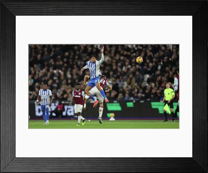 Framed Print : West Ham United v Brighton and Hove Albion Premier League 21DEC24 Framed Print : West Ham United v Brighton and Hove Albion Premier League 21DEC24