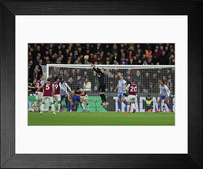 Framed Print : West Ham United v Brighton and Hove Albion Premier League 21DEC24